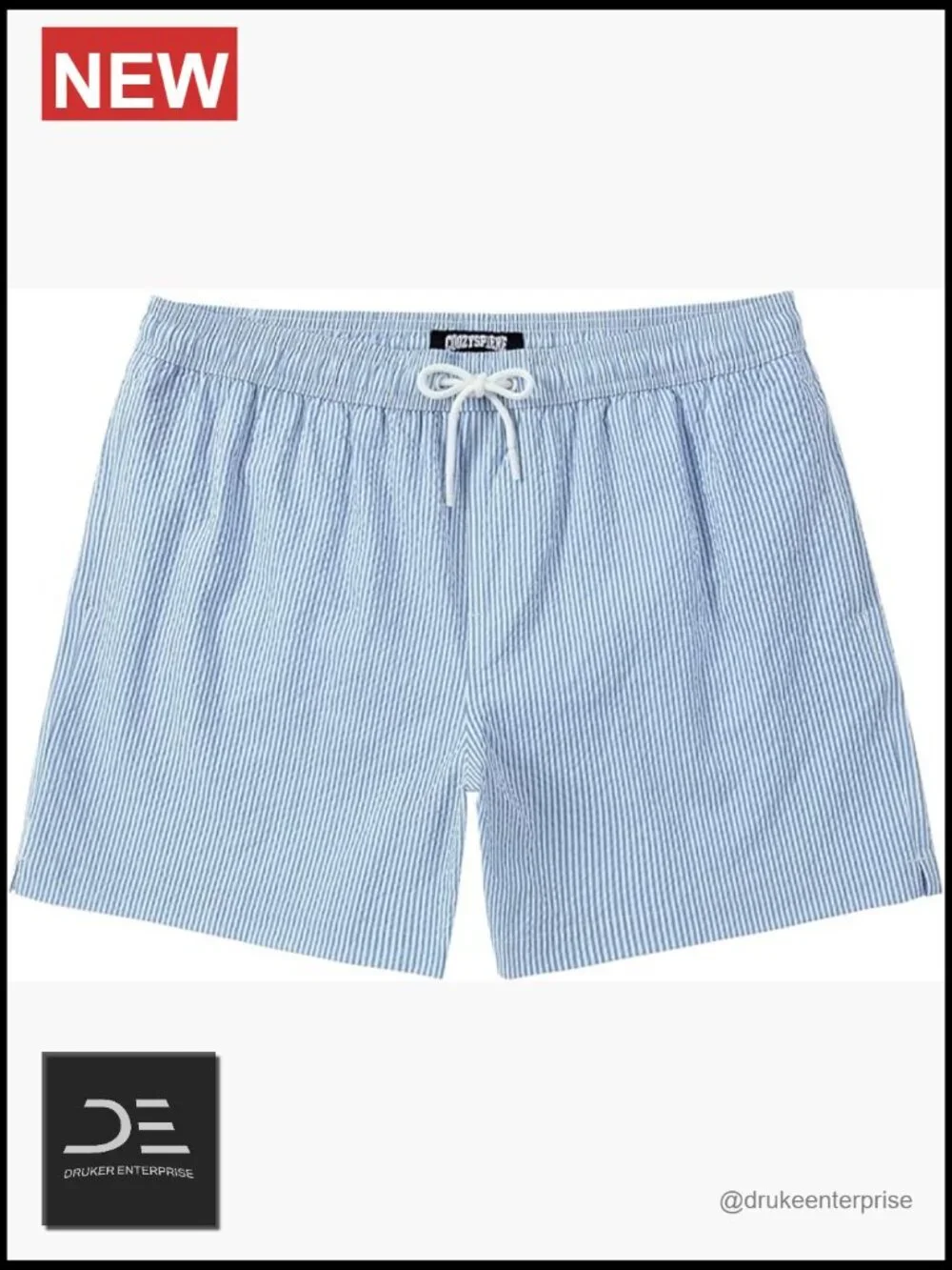 Men's Quick Dry Swim Trunks with Pockets Seersucker Texture
